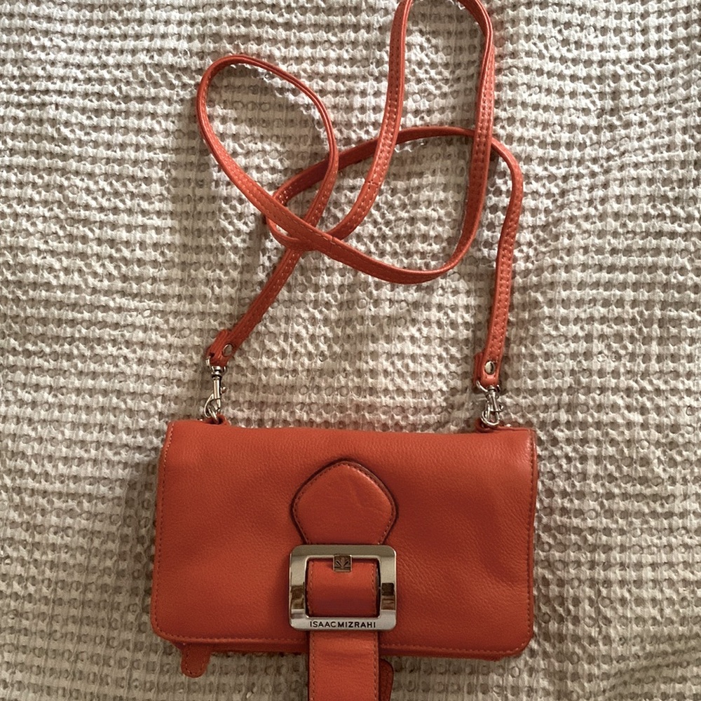 Isaac Mizrahi Orange Crossbody Bag